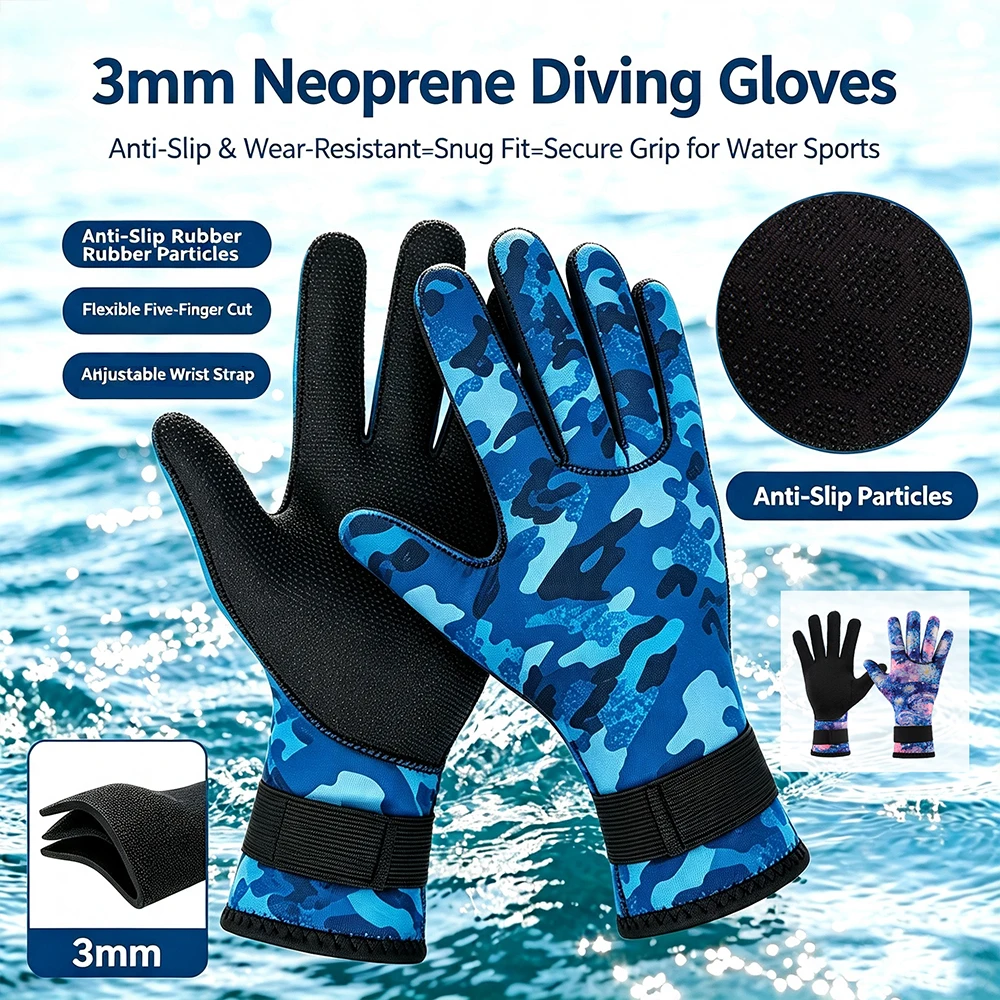 Wetsuit 3Mm Neoprene - 3mm Luvas De Wetsuit Térmico Anti