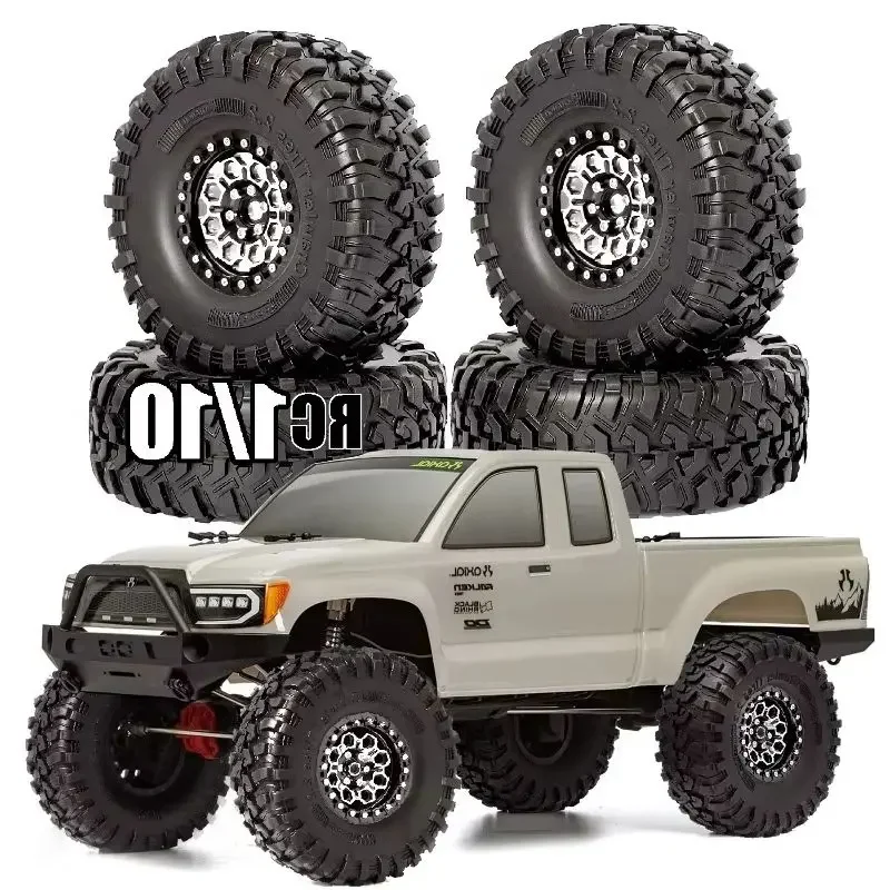 

2.2 Inch Rubber Crawler Tires & Wheels for 1/10 RC Crawler Car KM5 YK4082 YK4083 Axial SCX10 RBX10 RR10 Trxs TRX4