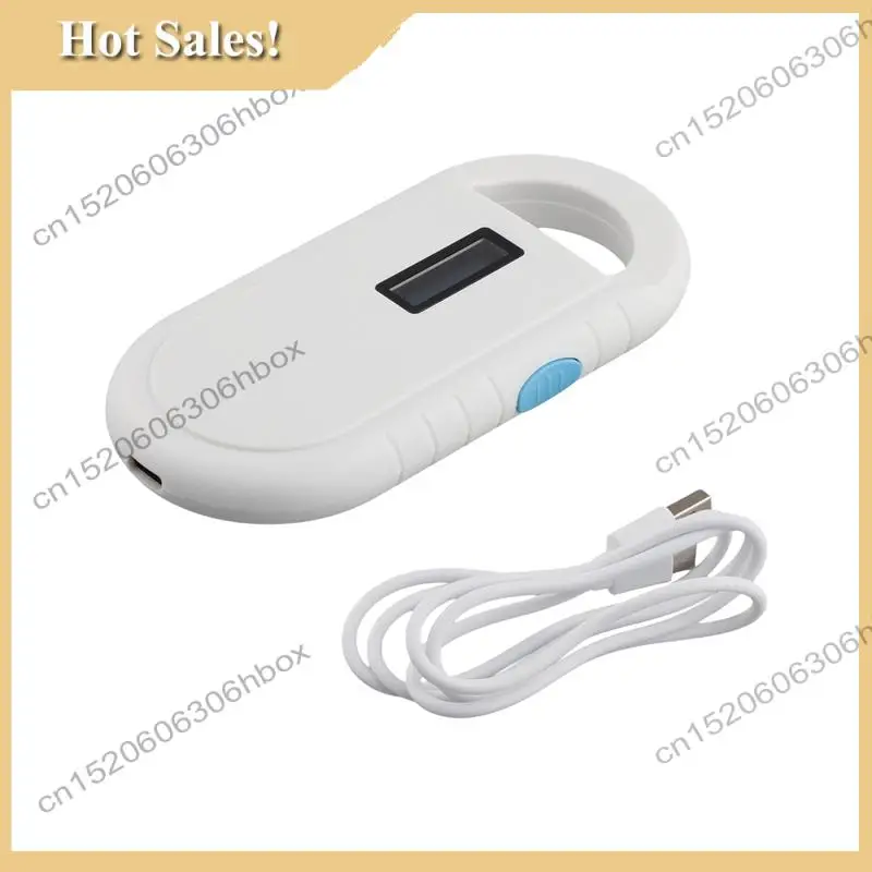 -HOPE RFID-lezer Microchipscanner voor huisdieren Handheld Animal Chip Reader Draagbare RFID-lezer Ondersteunt voor ISO 11784/11785, FDX-B