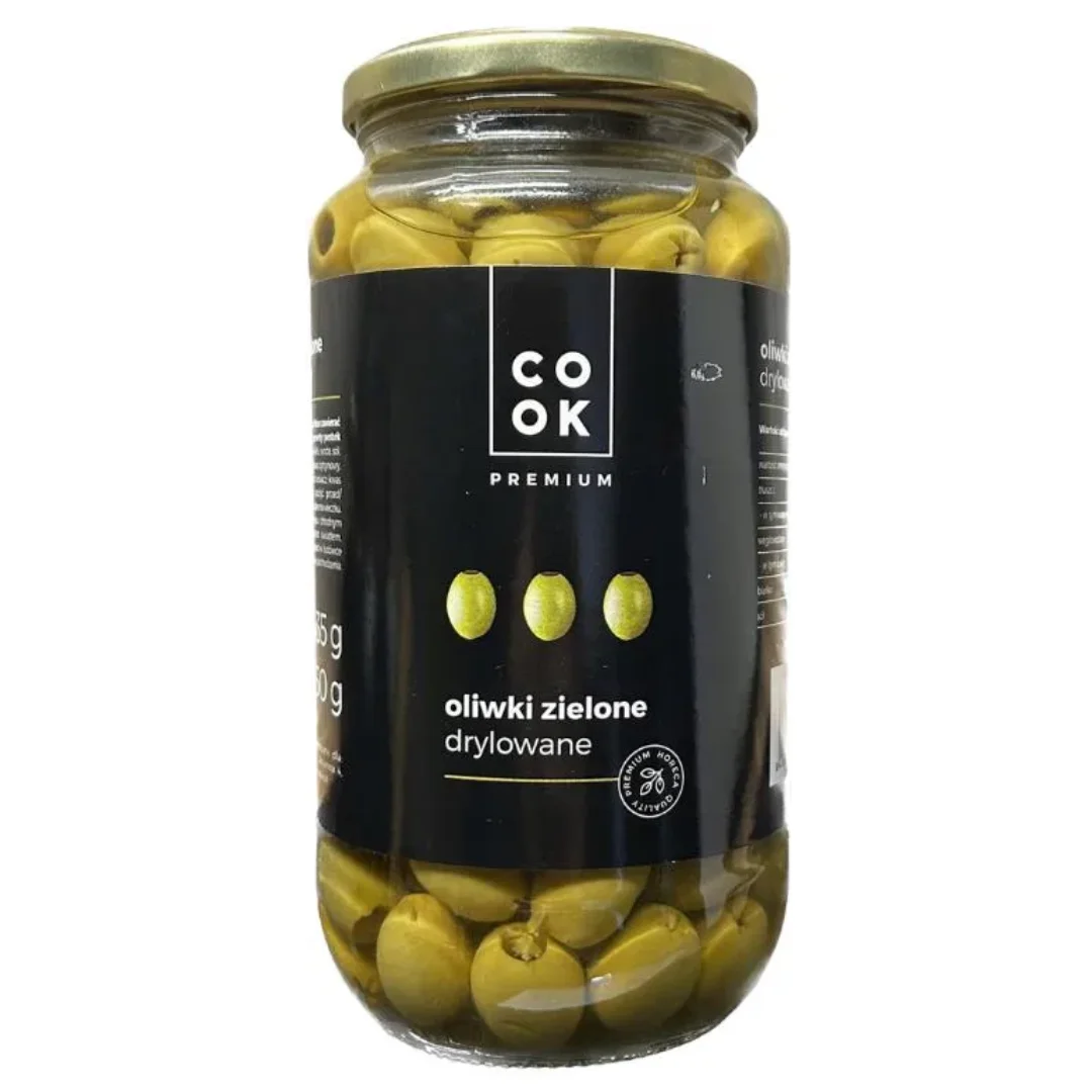 Gebohrte grüne Oliven 935g-Koch Premium