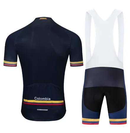 2021 New Team black Colombia Cycling Jersey Customized Road Mountain Race Top ENCYMO ciclismo jersey mens cycling jersey