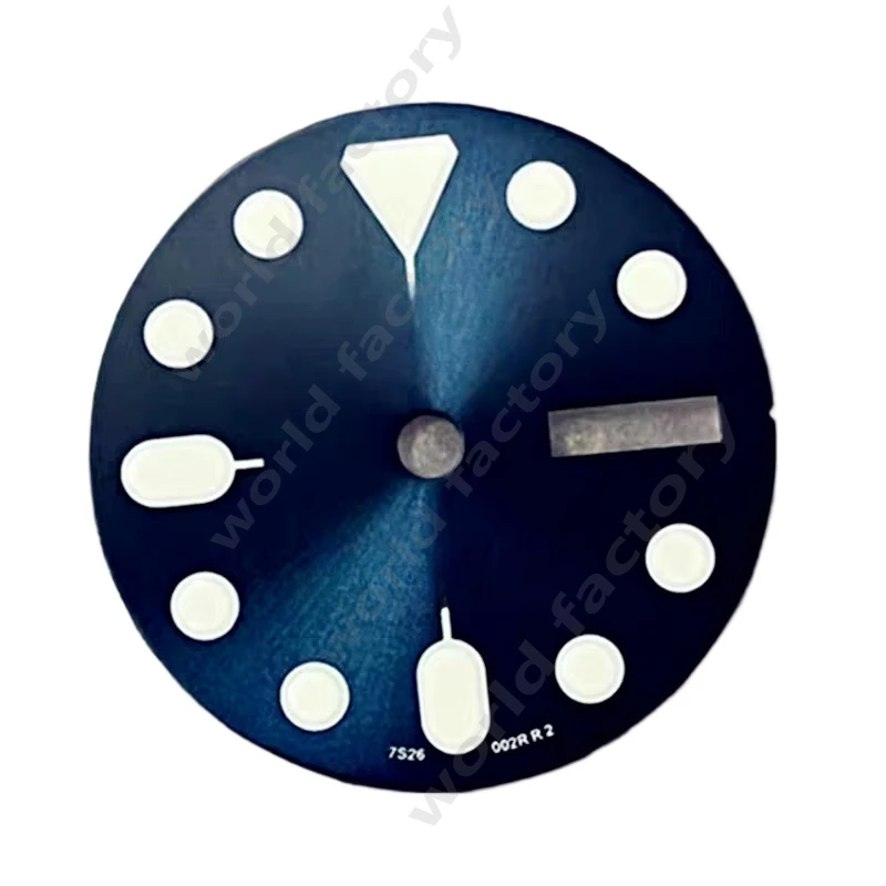 NH35 modified literal mechanical surface strong green luminous for NH36 movement 28.5mm matte sun pattern dial