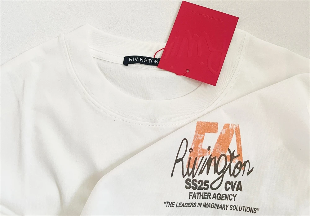 SS25 RRR-123'FA CO 'شعار بورتريه بأكمام طويلة تي شيرت الرجال النساء أفضل جودة RRR 123 بلايز تي شيرت #4