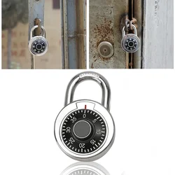 45mm Rotary Padlock Digit Combination Code Lock Safe Round Dial Number Luggage Suitcase Security Bicycle Suitcase Drawer Cabinet