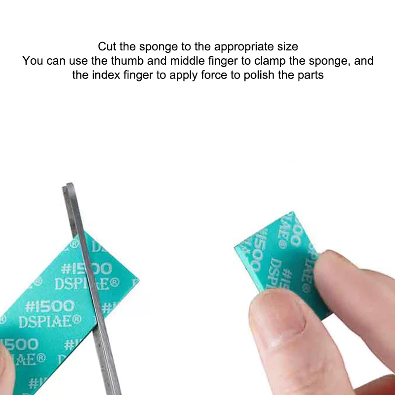 SS-S01 أو SS-S02 مجموعة إسفنجة الصنفرة لنموذج كومبو قوس طحن تلميع الصنفرة صنع أداة الرملي ورقة #6