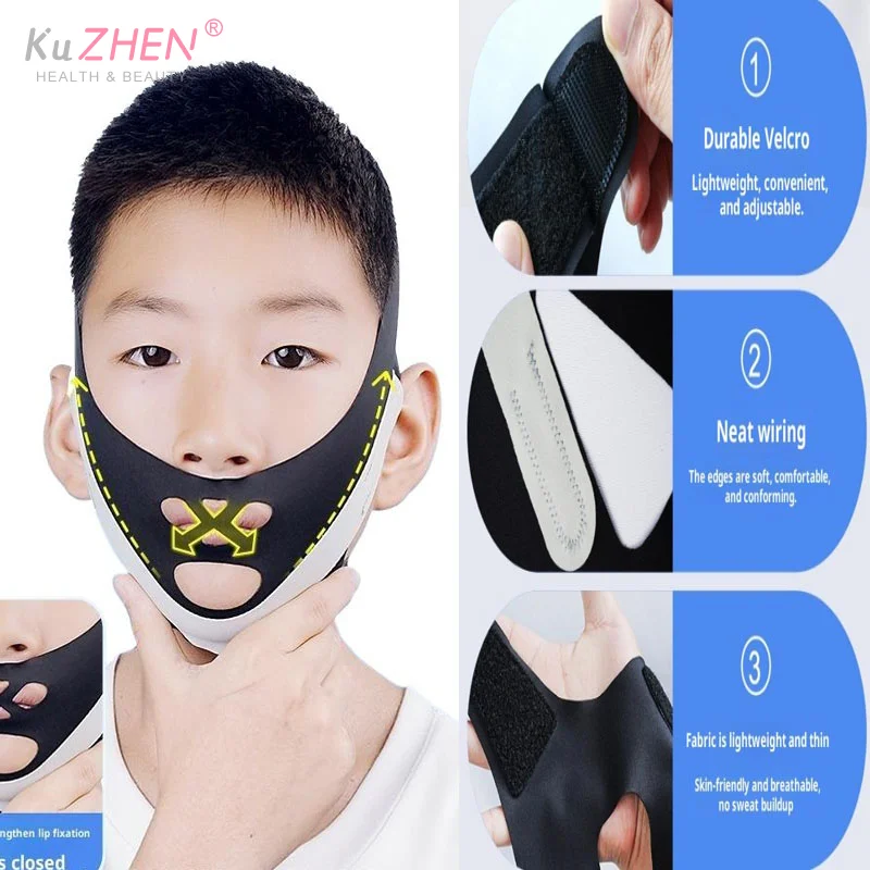 1PC Mouth Breathing Correction Belt- Prevents Snoring And Open Mouth Sleep, For Adenoid Hypertrophy & Face Shape For Kids Adults