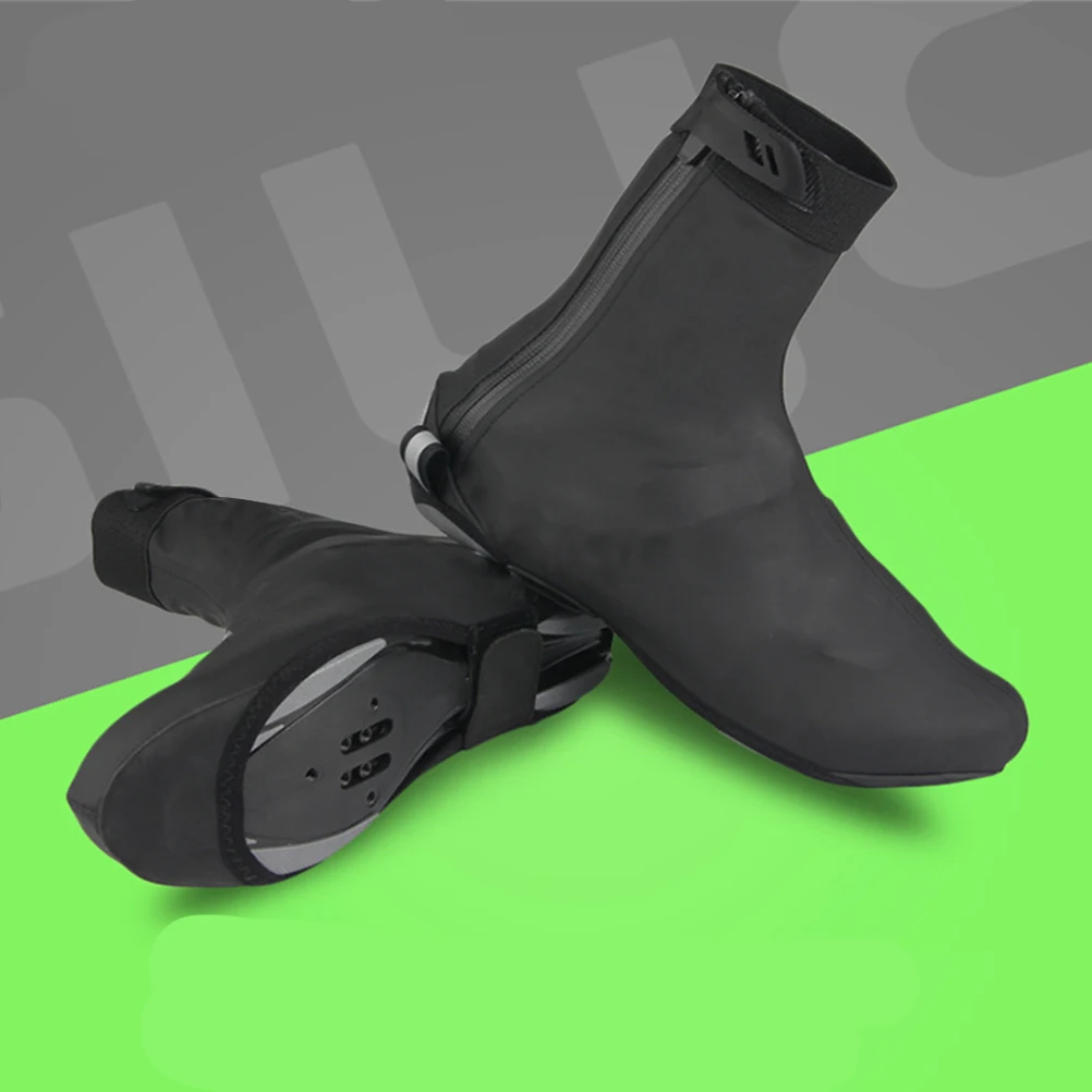 

1 пара чехлов для велосипедной обуви, бахилы для горного велосипеда, ветрозащитные, водонепроницаемые, пылезащитные, светоотражающие, на молнии, для мужчин и женщин