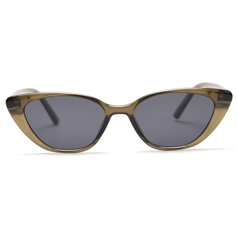 Kachawoo cat eye polarized sunglasses women retro style vintage sun glasses men tr90 frame green leopard beige European style