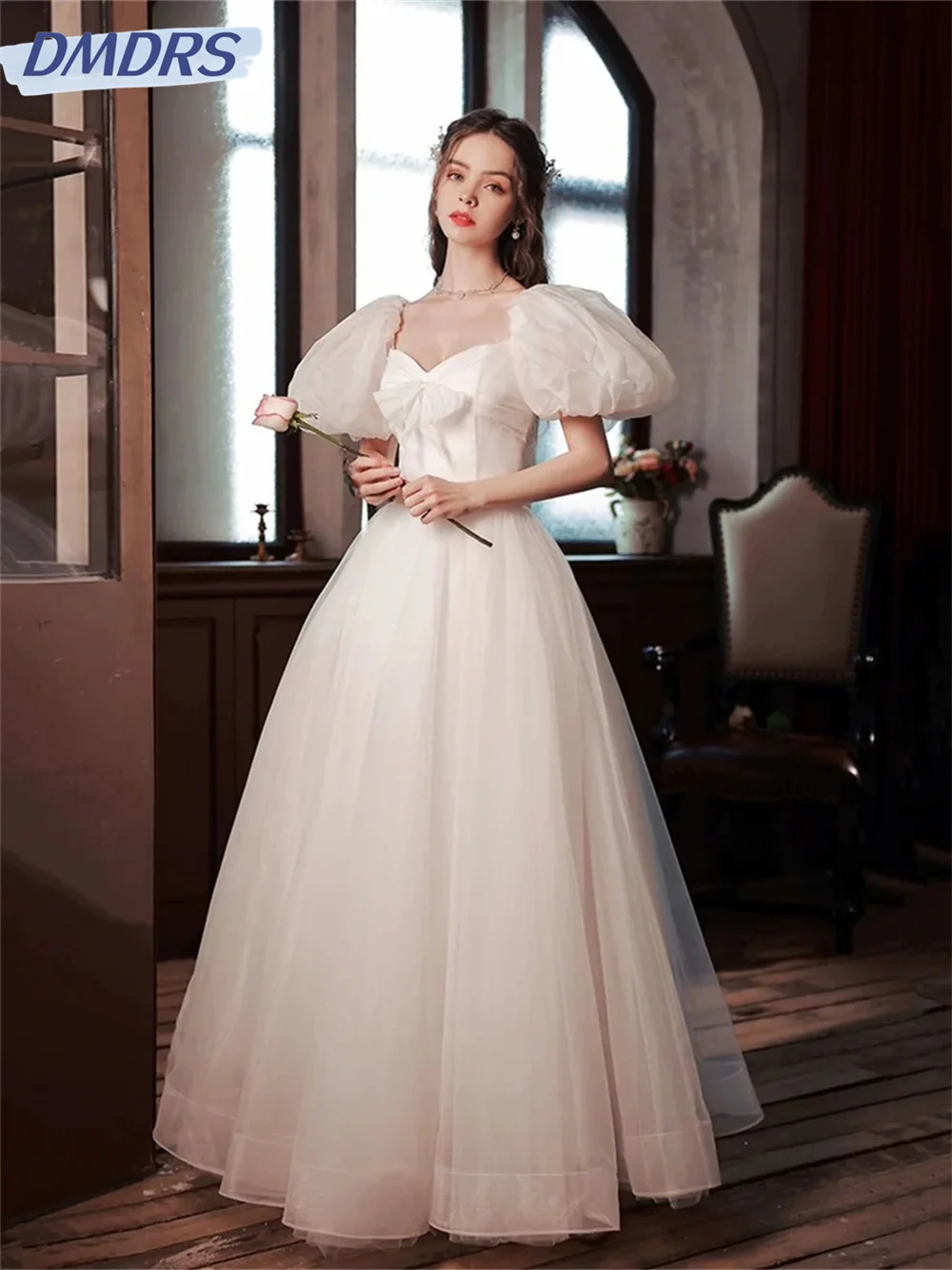 Luxurious Off Shoulder Dress 2025 Glamorous Strapless A-Line Evening Dresses Classic Satin Floor-length Gowns Vestidos De Novia