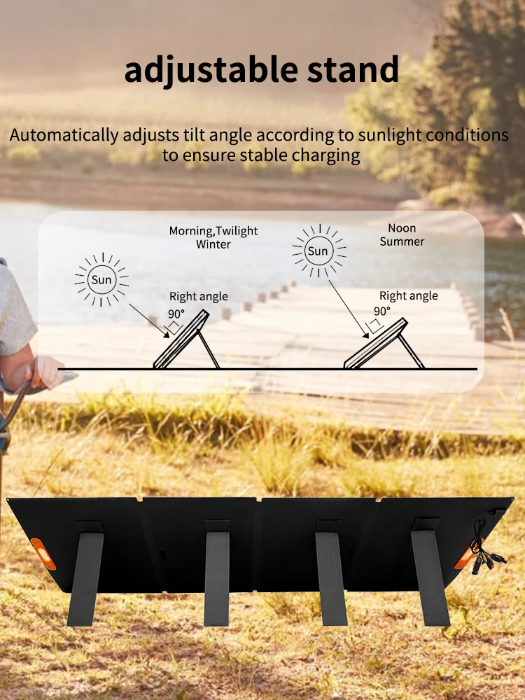 420W Tragbares Solarpanel Leichter Solar-Koffer für Powerstationen Outdoor-Aktivitäten Langlebig IP68 Wasserdicht RV – Detail 4