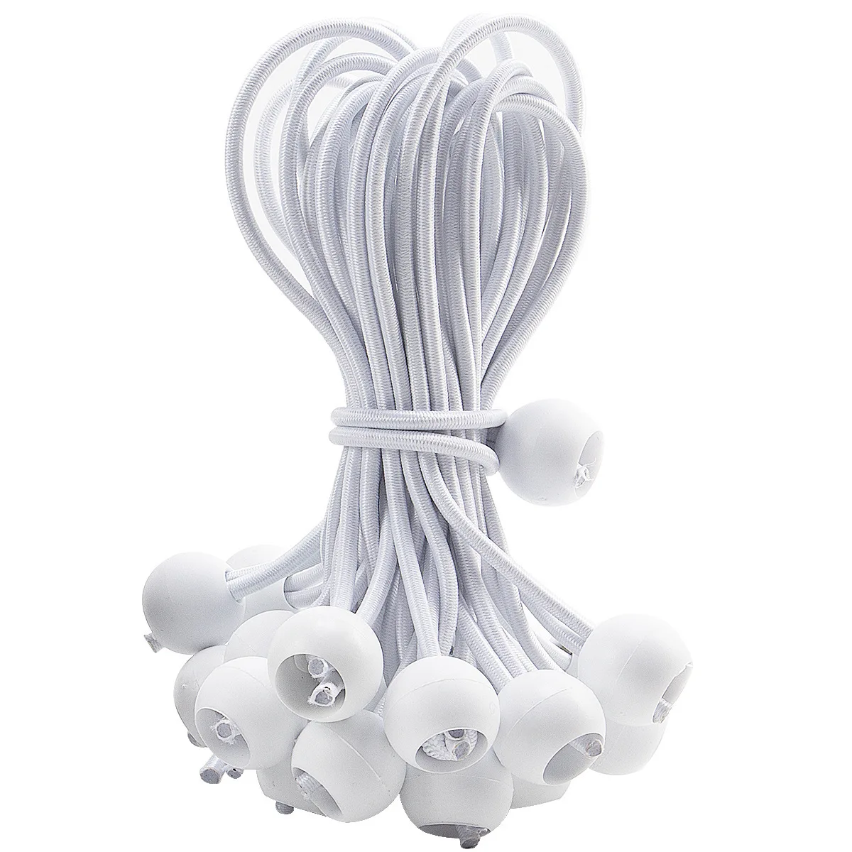Outdoor Elastic Ball Rope Bungee Cords Portable Tent Fixing Tarpaulin Awning Canopy Heavy Duty Tarp Tie Down for Shelter Cargo view 2