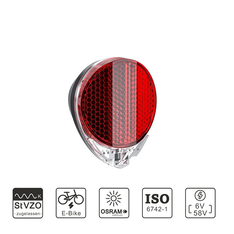 STLF para luz trasera de patinete eléctrico CREE, Reflector de luz trasera LED portátil con fuente de alimentación de batería para Ebike Super