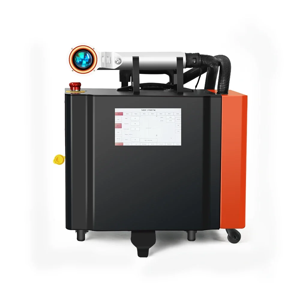 Pull rod type 1kw 2kw 3kw fiber  cleaning machine for rust removal paint Removal portable  Cleaning Machine