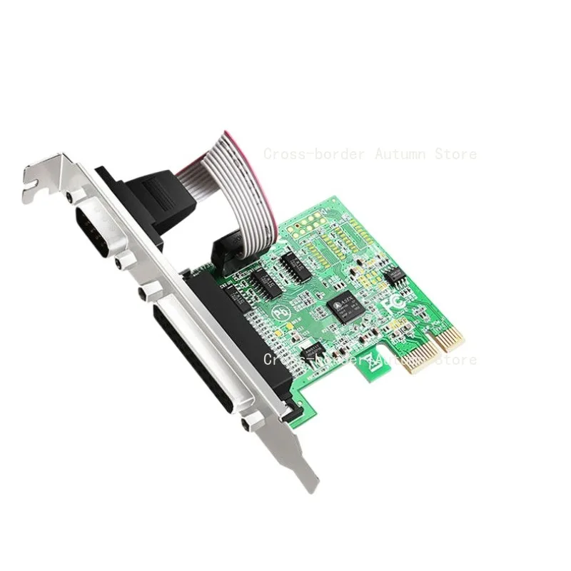 PCI-E Serial Parallel Combo Card 1 COM + 1 LPT Port PCIE Expansion Adapter