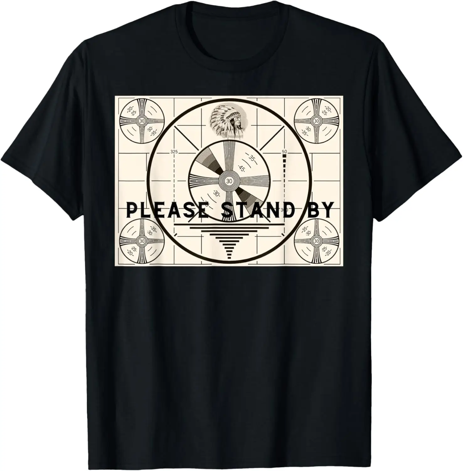 Vintage Old Test Pattern Please Stand By TV T-Shirt