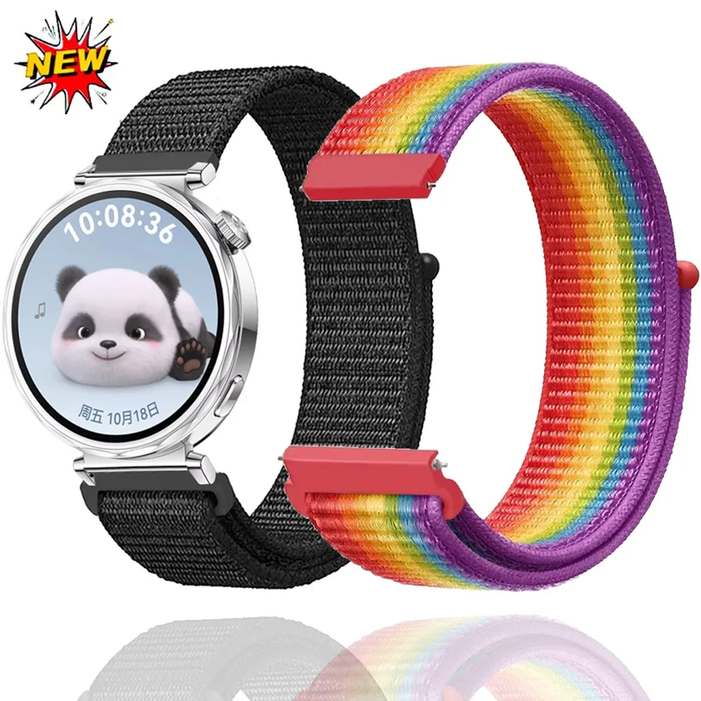 Нейлоновый ремешок 18 мм для Huawei Watch GT5 Pro 42 мм, спортивный легкий удобный браслет, ремешок для часов Huawei Watch GT 5 GT 4 41 мм