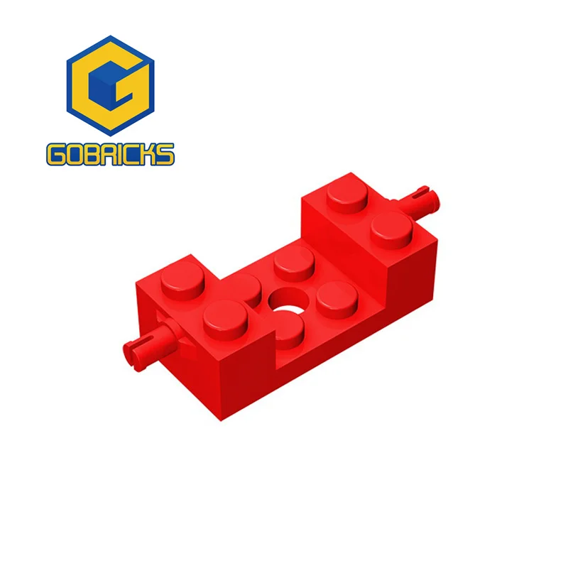 

Gobricks 10PCS Compatible Brick Particles 18892 42947 Brick 2 x 4 with Wheels Holder with 2 x 2 Cutout Building Block Parts Toys