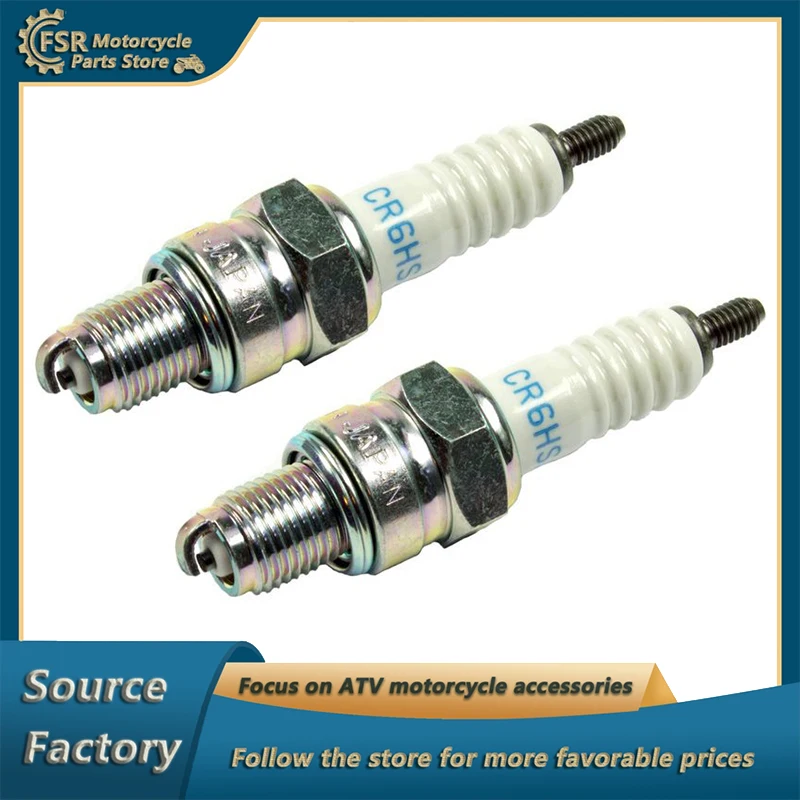 1PC/2PCS NGK Spark Plug for Johnny Pag Spyder Raptor Pro Street 250/300 CR6HSA