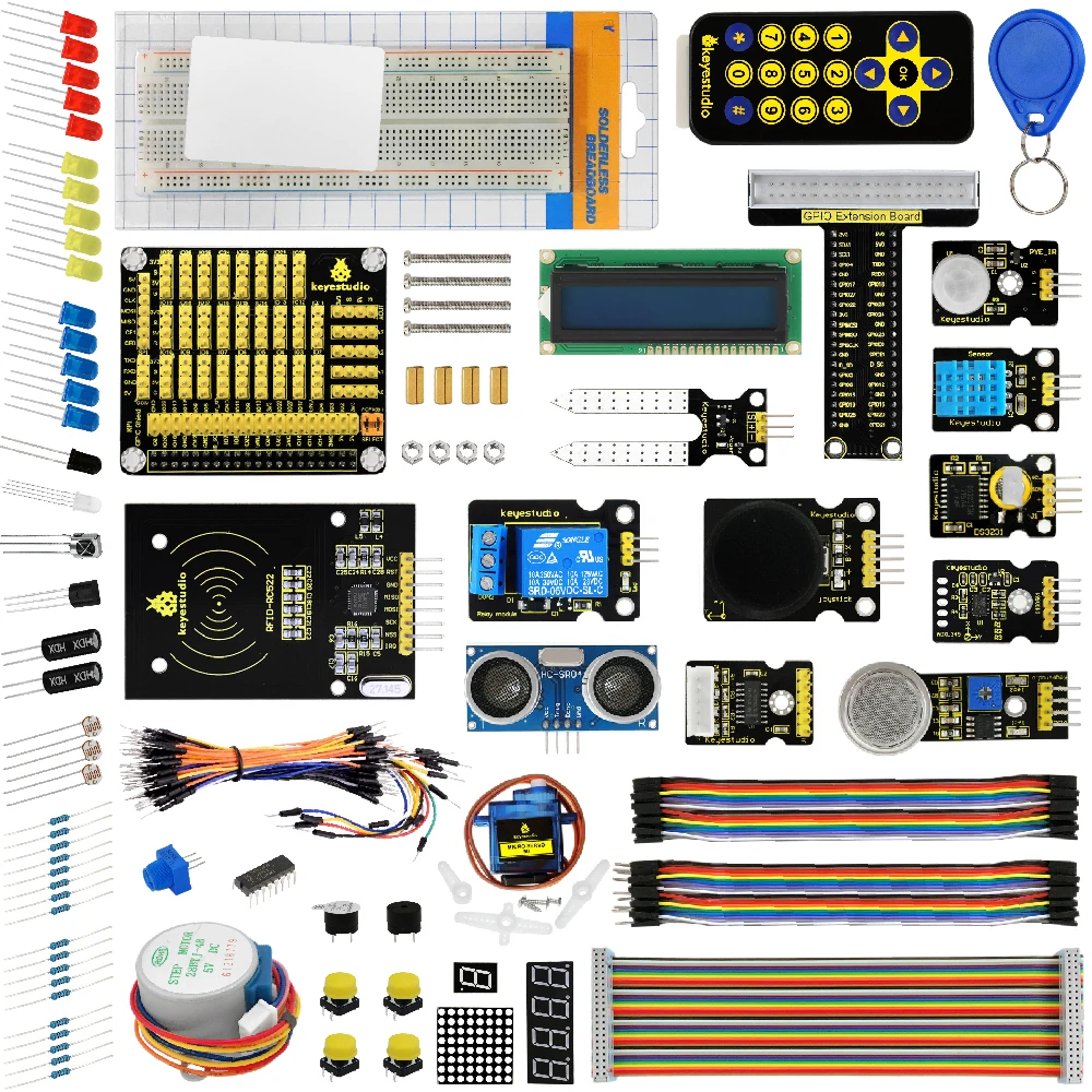 Keyestudio Ultimate Starter Kit For Raspberry Pi  Electronic Learning Kit  For DIY Projects Programming Learning