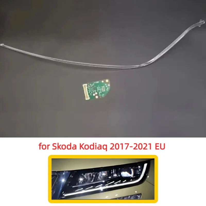 White Angel Eye DRL Chip Lamp Tube Ballast Module EU Version Circuit Board For Skoda Kodiaq 2017‑2021 Car Headlight Replacement