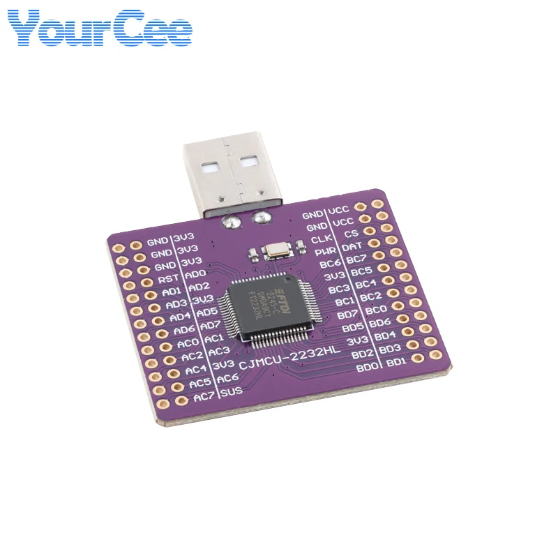 2 szt./1 szt. Moduł USB na UART FIFO SPI I2C JTAG RS232 z podwójnym kanałem FT2232HL, FT2232 CJMCU-2232HL FT232HQ, wielofunkcyjny moduł szeregowy — zdjęcie produktu 4