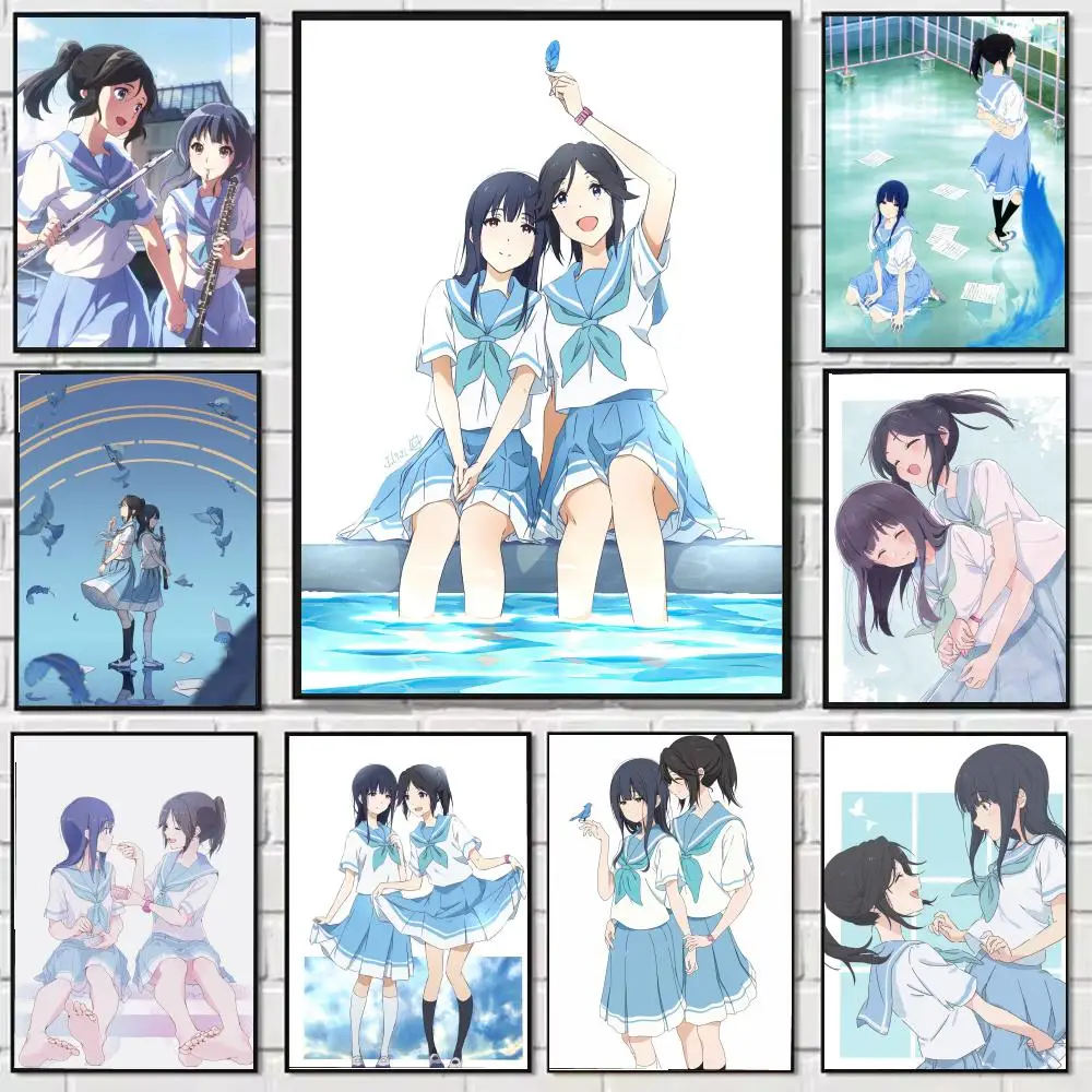 Póster de Liz y el B-blue B-Bird, pegatinas decorativas para pared, Mural, impresión fotográfica para decoración del pasillo, sala de estar y hogar