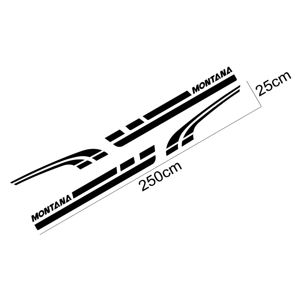 Car Stickers Pickup Door Side Decals For Chevrolet Montana 2003-2010 Truck Vinyl Film Custom Decor Cover Auto Tuning Accessories