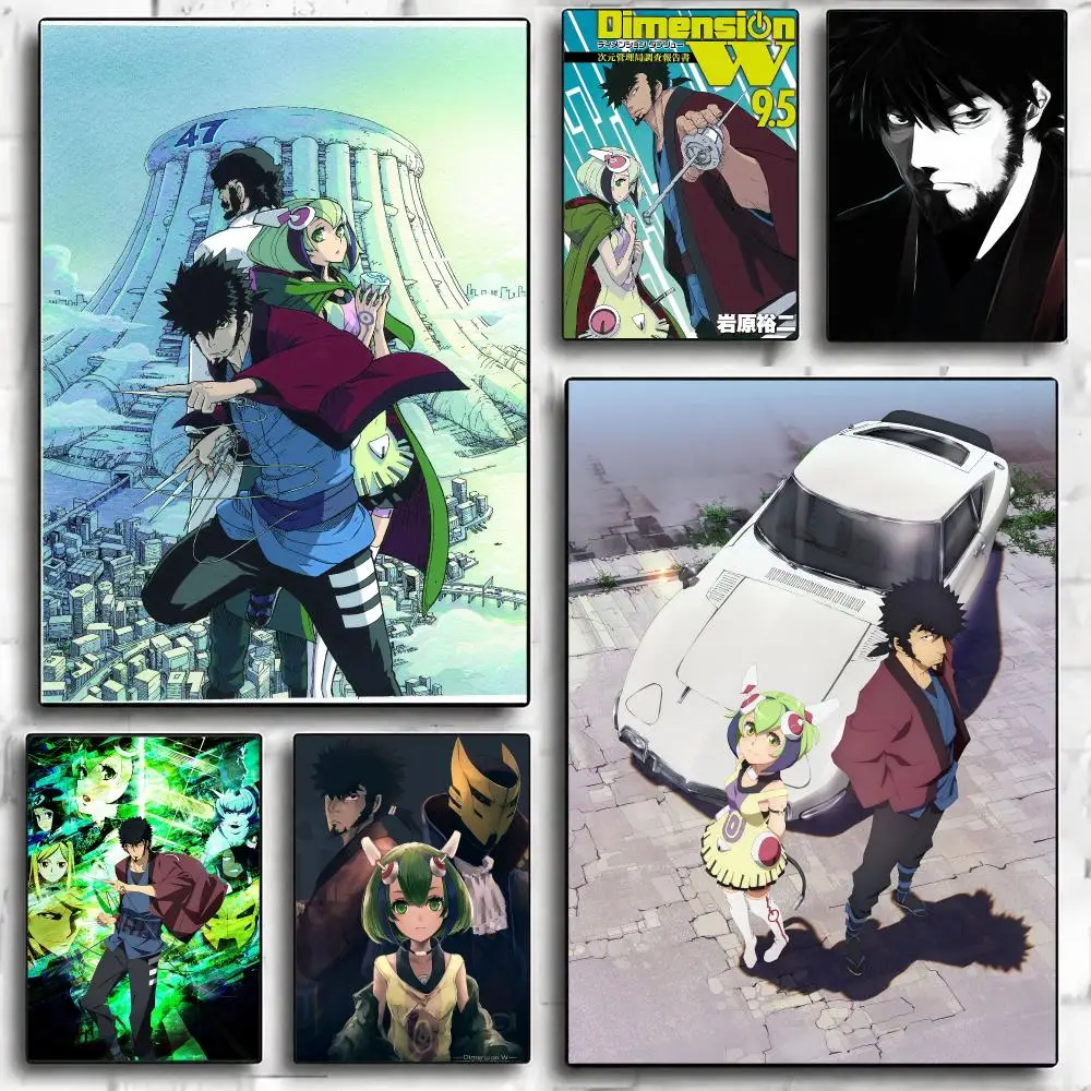 anime D-Dimension W-W Poster Minimalist Wall Sticker for Cafe Office Bar Home Decor and Gift