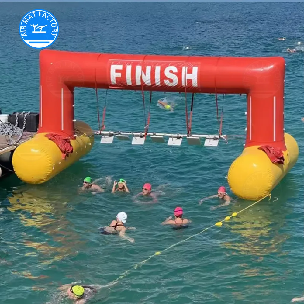 

Customizable high-quality inflatable starting line arch for advertising and competitions Suitable for swimming.other water sport