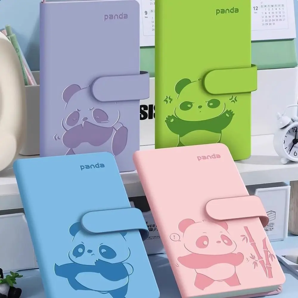 Durable A6 B6 Pocket Notebook Cartoon Panda Portable Handbook 192 Pages Mini Diary Book Stationery