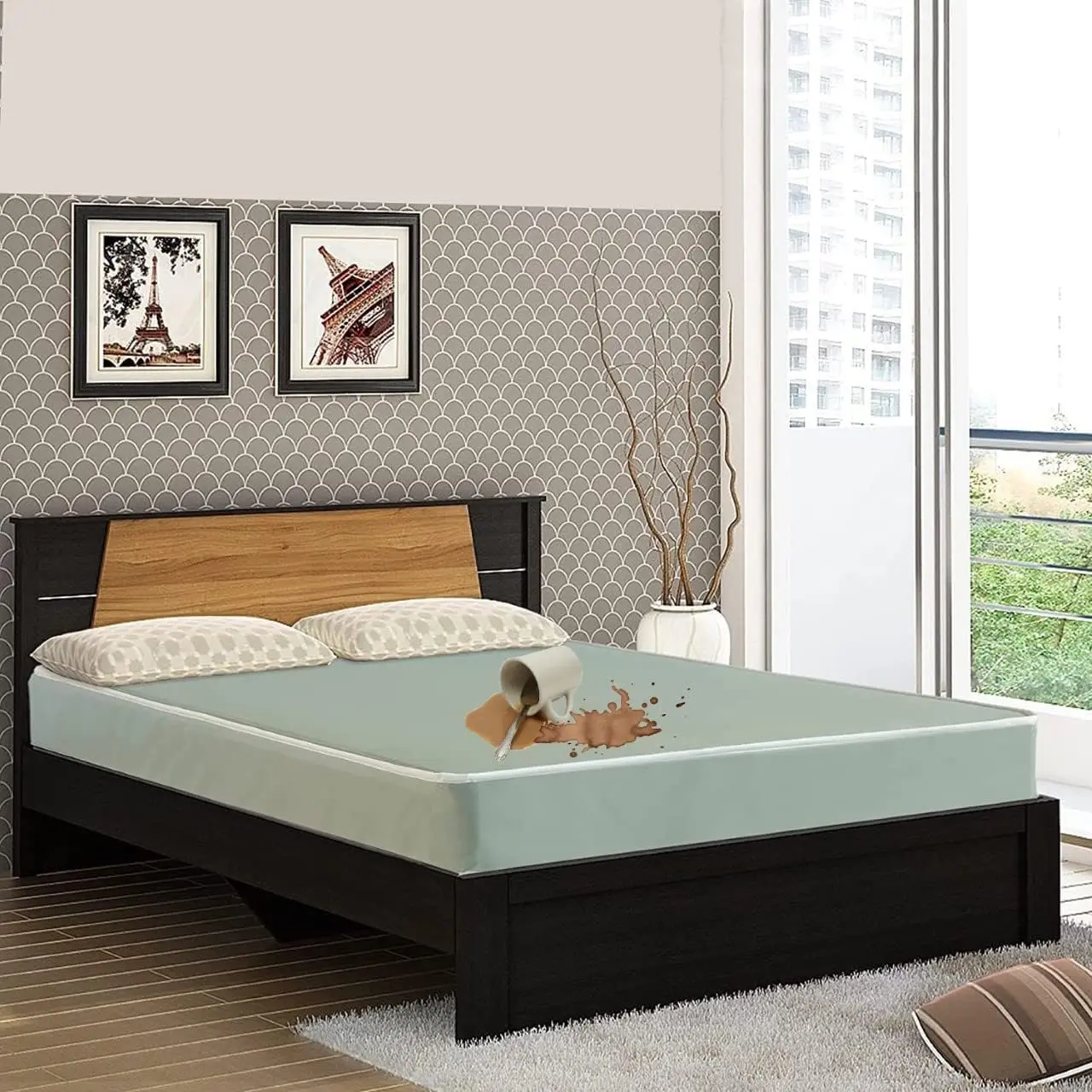 

Оригинальный медицинский водонепроницаемый матрас MattrVinyl с двусторонним покрытием, плотный верх, производство США, адаптивная пена и снятие давления - ортопедический матрас