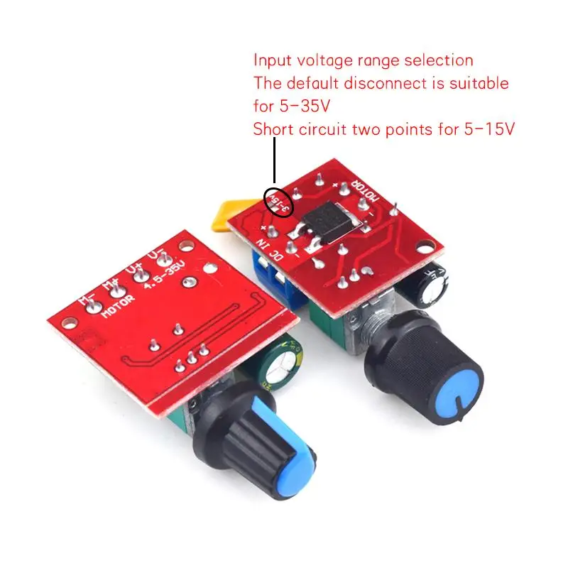 Mini DC-DC 5A PWM DC-Motor-Drehzahlregler-Modul 3V-35V Einstellbarer Steuerschalter für Drohnen-DIY-Montageprojekte – Detail 7
