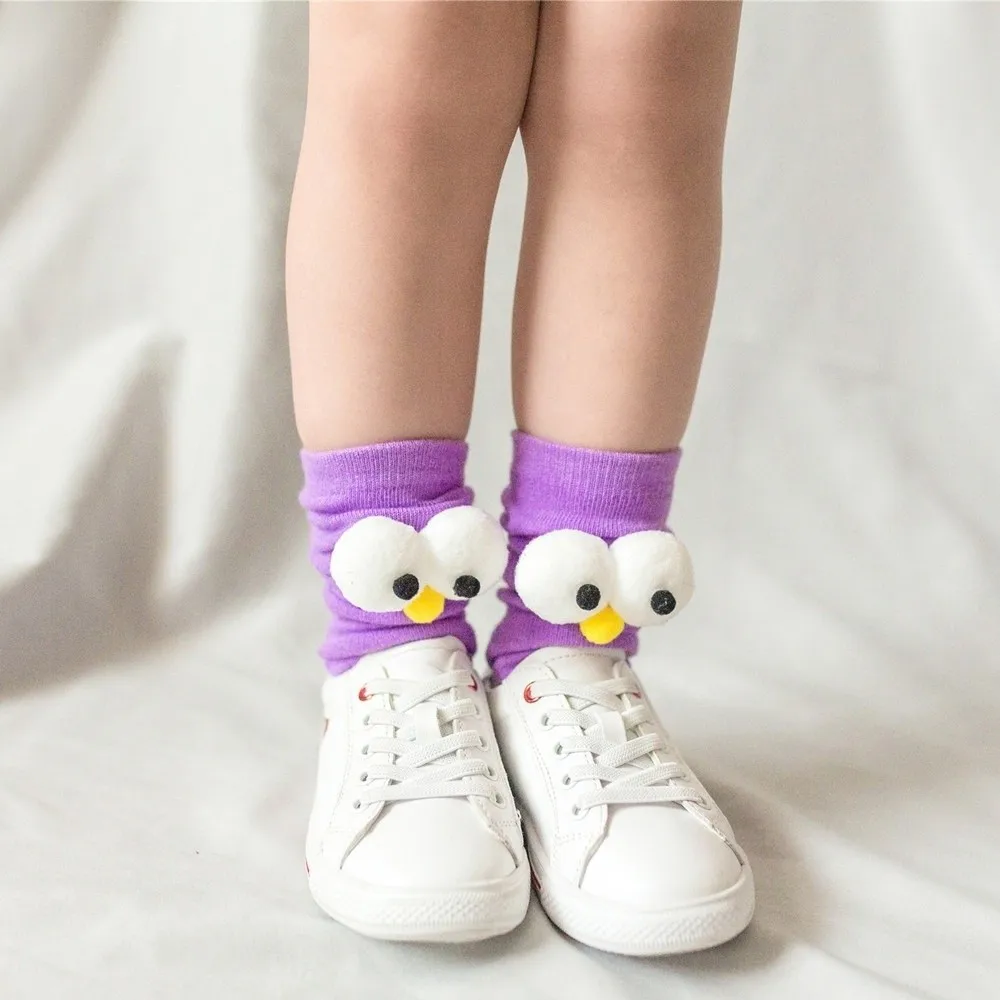 

New Big Eyes Children's Socks Breathable Sweat-absorbing Leg Warmers Hosiery Children