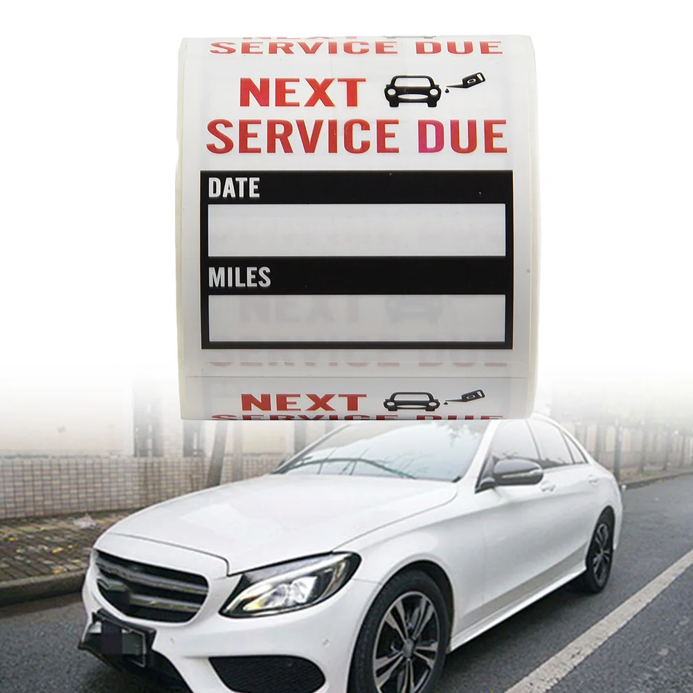 

Car Reminder Stickers Automotive Tools Car Supplies Oil Change Service Reminder Stickers 150pcs None High Quality