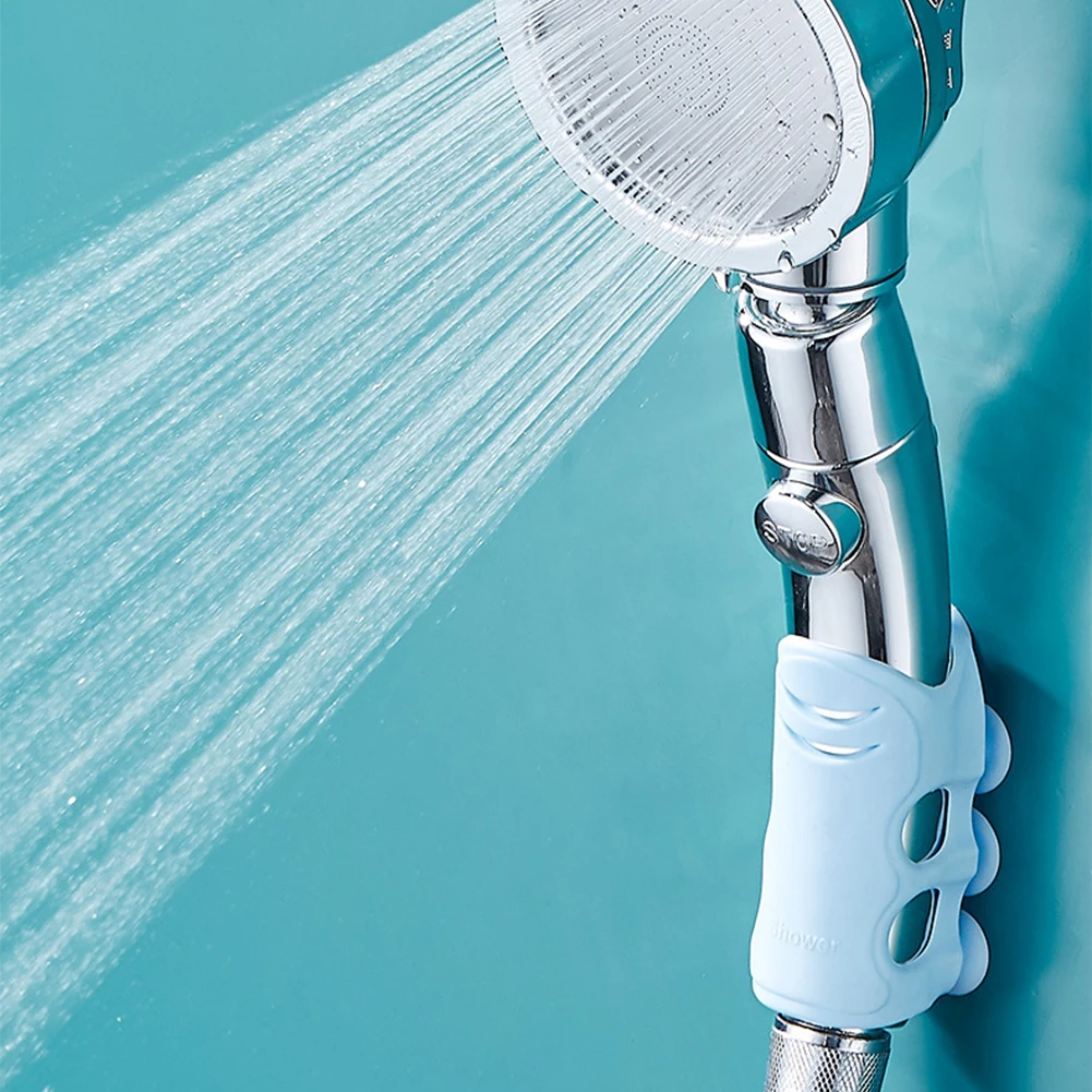 Sprinkler rack sem perfuração parede pendurado suporte de cabeça de chuveiro ajustável com gancho suporte de cabeça de chuveiro acessórios do banheiro