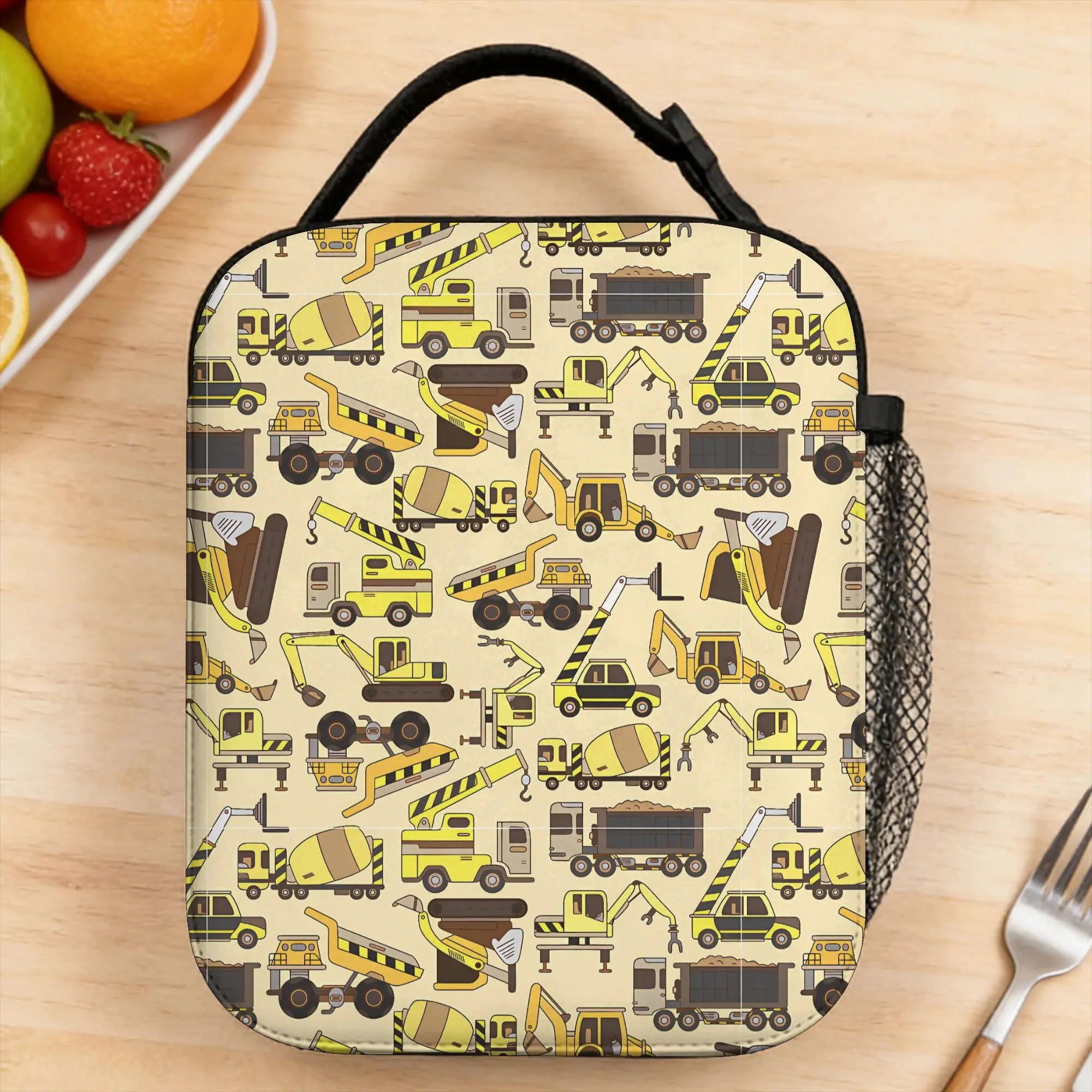 

Toys heavy construction machines Lunch Bag Travel Lunch Box For Child Custom Thermal Lunch Bags Portable Insulated Cooler Bag