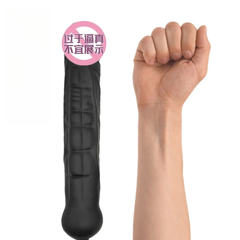 Gonfiável grande vibrador butt plug vagina e ânus expansão masturbador estimulação da próstata massagem anal plug brinquedos íntimos eróticos