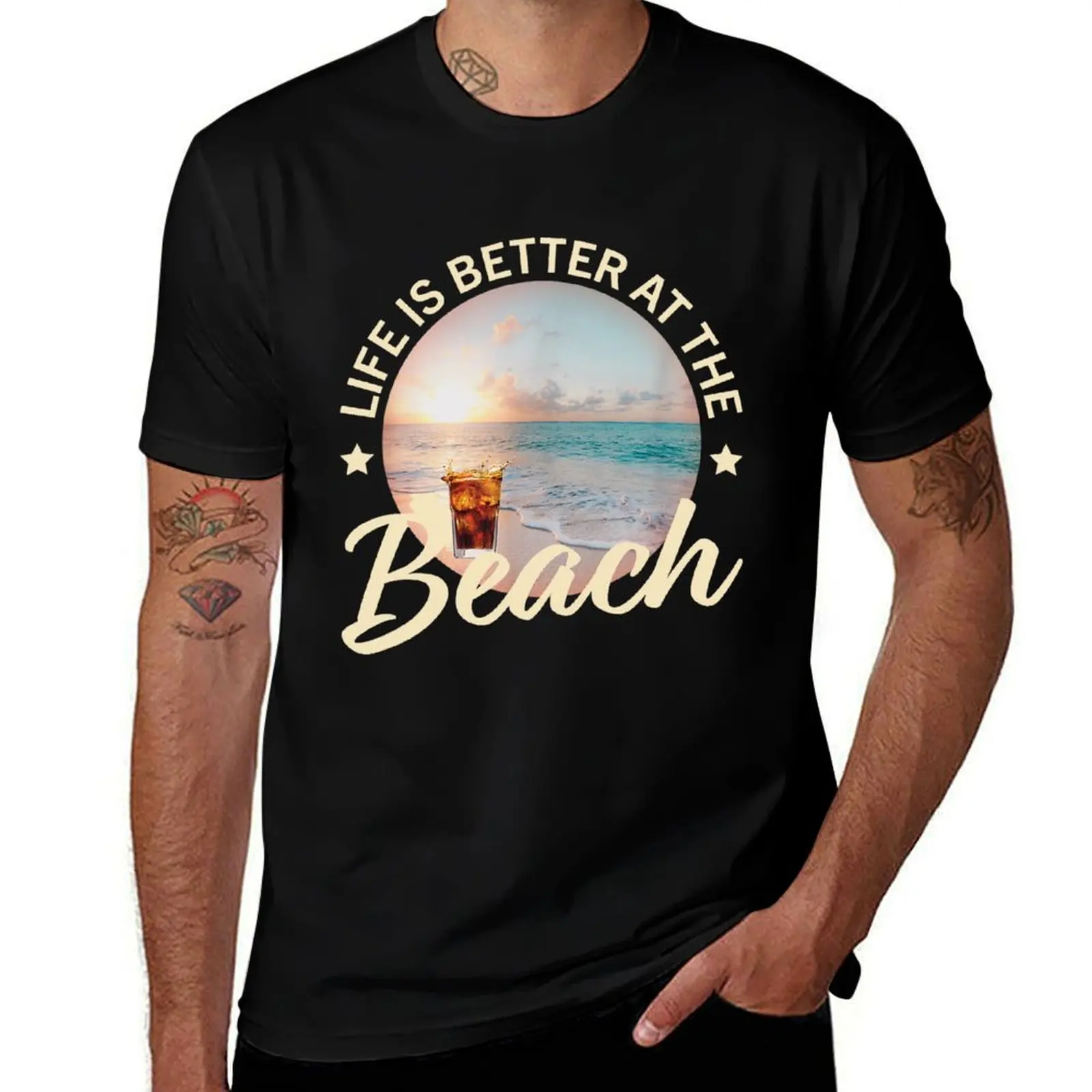 

Life Is Better At The Beach T-Shirt t shirt for man 100 percent cotton t shirts for man slim fit T-Shirt