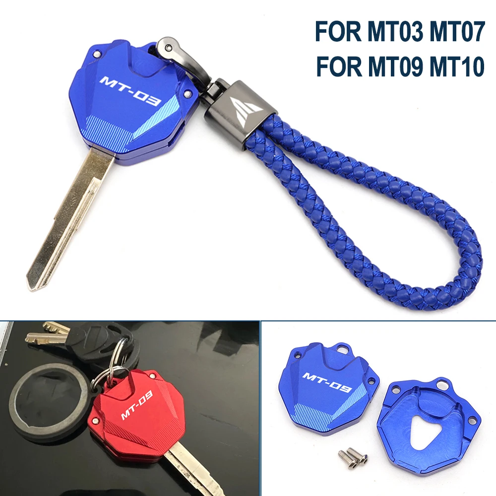 

New For YAMAHA MT07 MT09 MT03 MT10 MT 03 07 09 10 FZ09 FZ07 Motorcycle CNC Key Case Key Chain key cover Shell ring Accessories