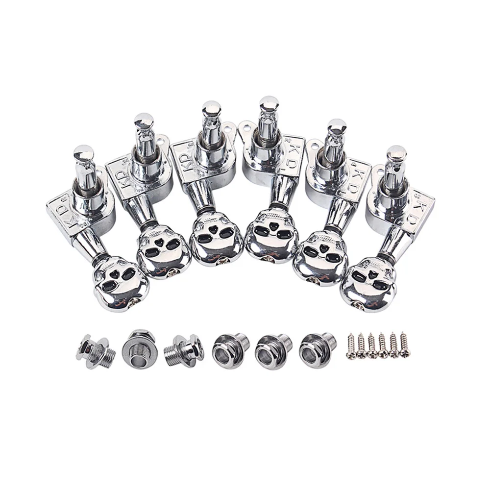 

Guitar Skull Tuning Pegs Knobs Machine Heads Tuner Gear Locking Tuners