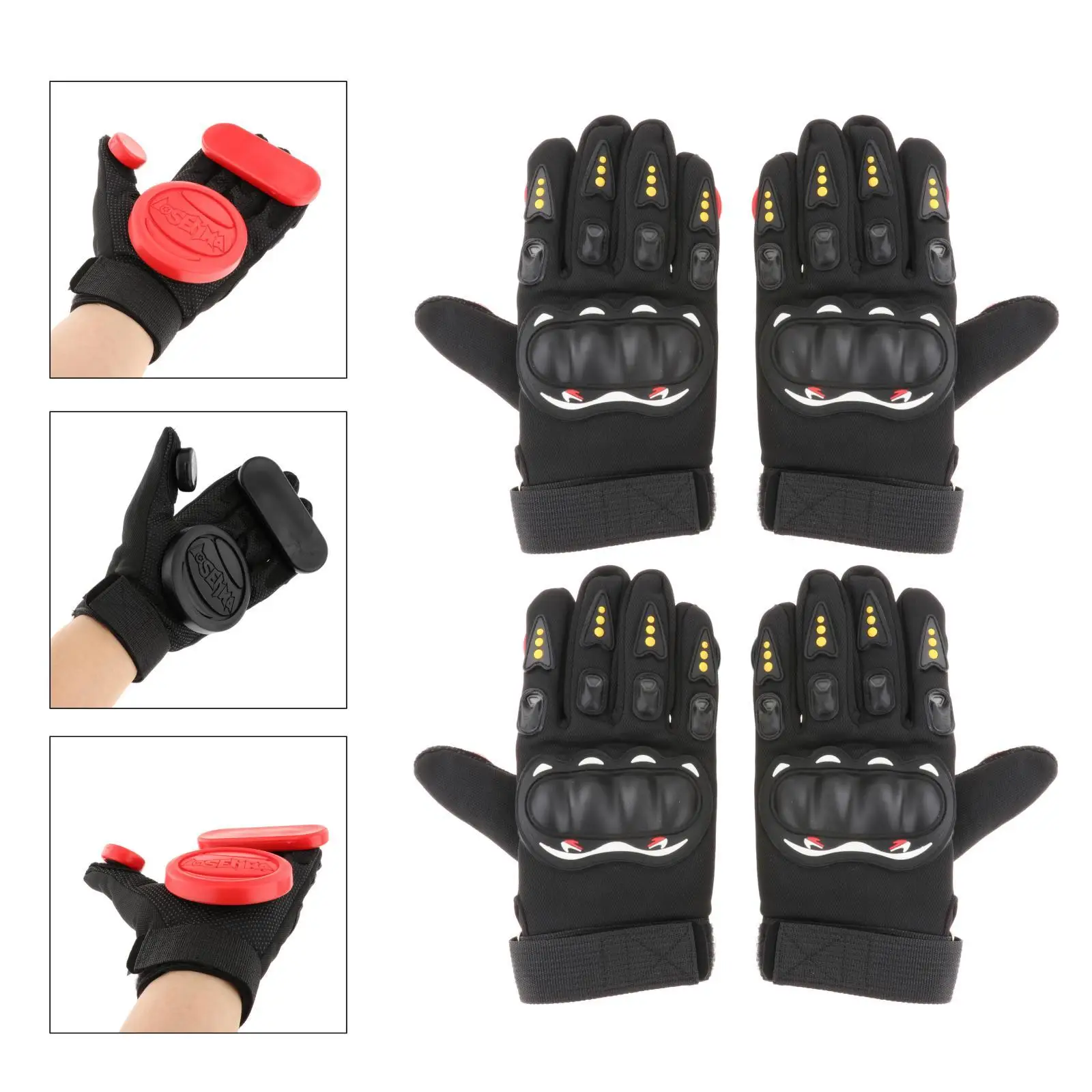 

Male Downhill Skateboard Gloves with Slider Longboard Sliding Gloves