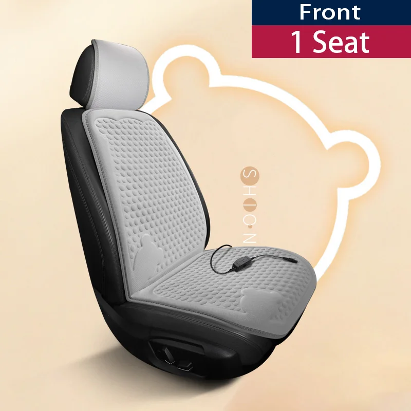 Full Back and Seat Warmer with Soft Raised-Dot Fabric, Anti-Slip Backing, Elastic Hooks and Seat Anchors