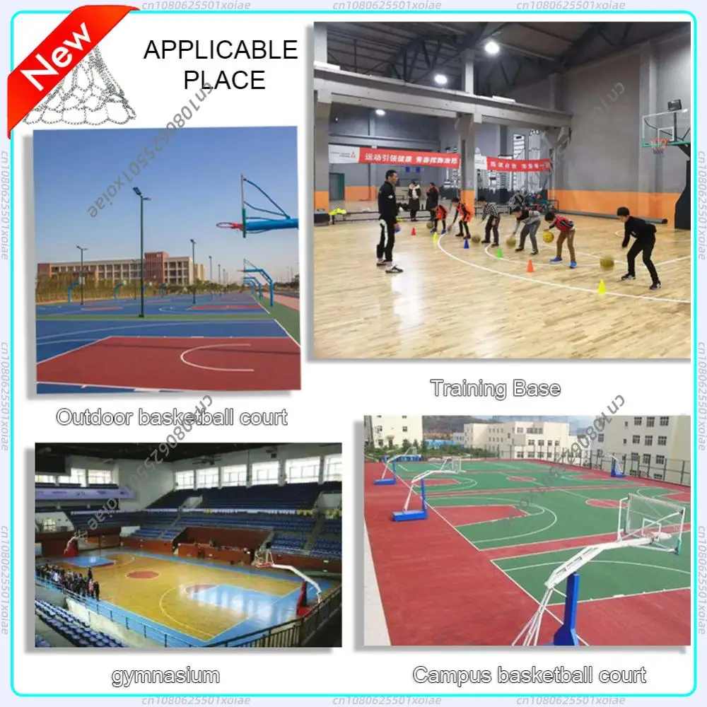 

Basketball Net Rustproof Galvanized Iron Heavy Duty Basketball Net Replacement Metal Chain Basketball Net for Basketball Hoop