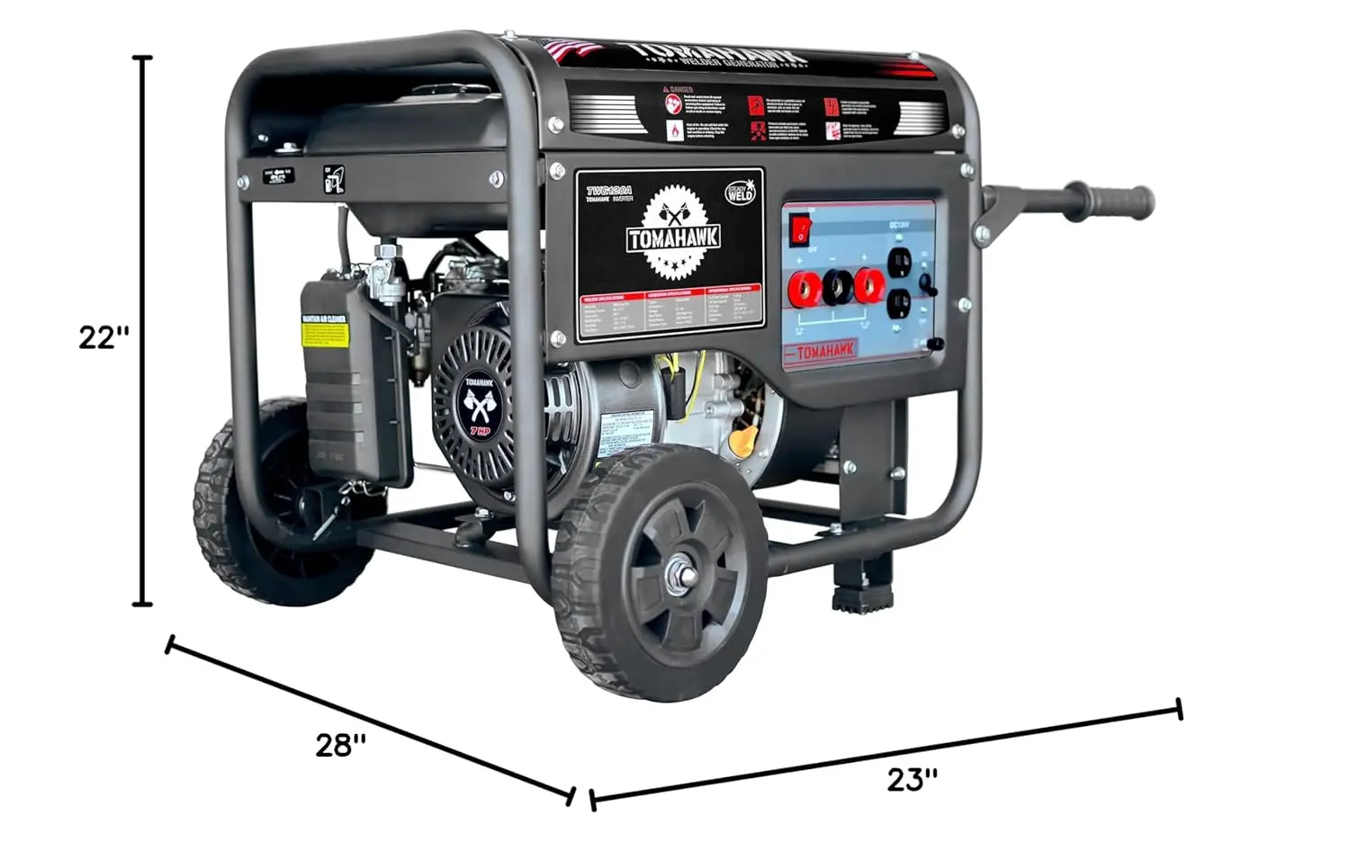 

Welder Generator Stick Welder Engine Driven 120 Amp 7 HP Gasoline Portable 2,200 Watt Quiet Inverter Generator Engine