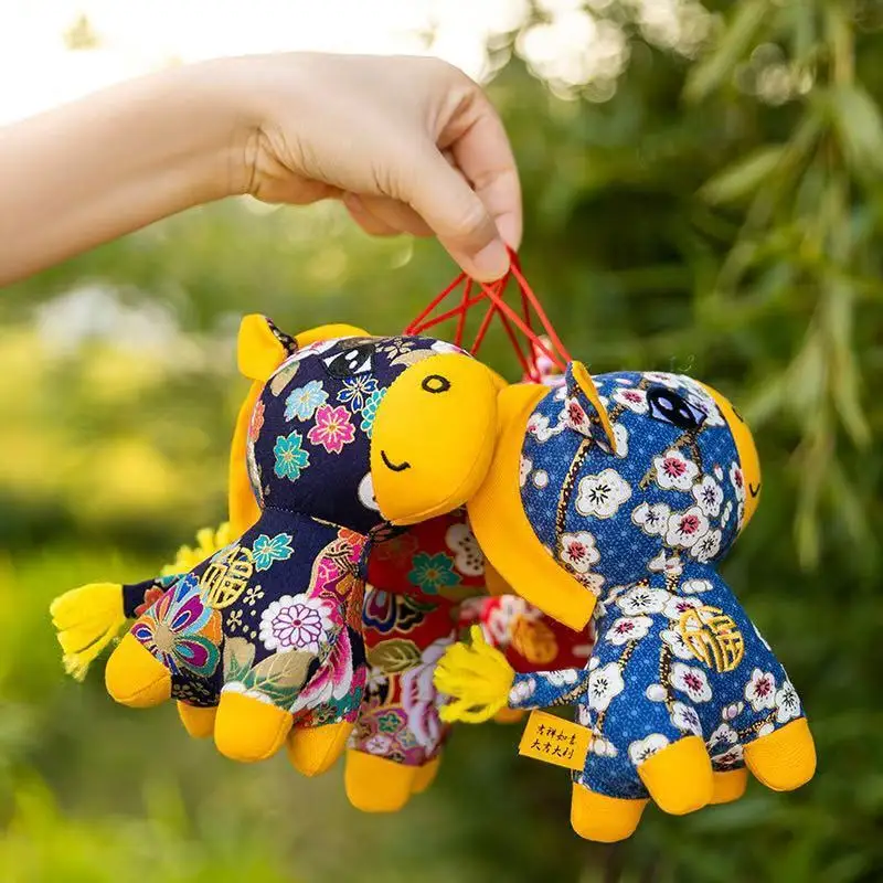 2026 الحصان العام التميمة أفخم دمية الكرتون محظوظ الصينية زودياك المهر ألعاب من القطيفة السنة الجديدة تزيين مُثبت الربيع مهرجان الهدايا #6