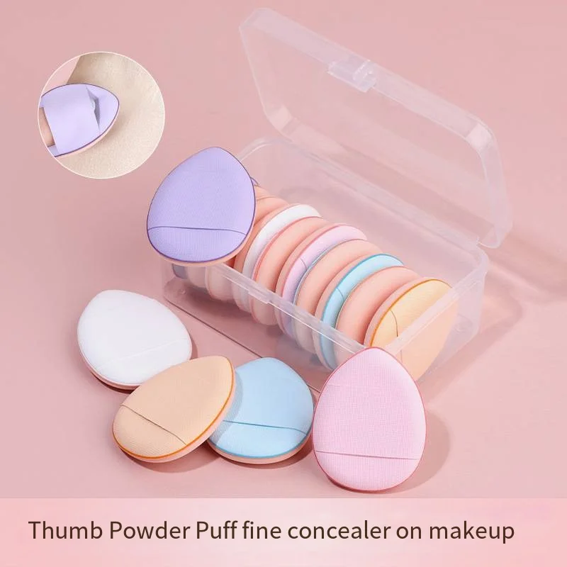 6 pezzi mini fondotinta per soffio per dita piccolo cuscino d'aria in polvere spugna per trucco correttore BB Cream applicatore cosmetico strumenti per il trucco