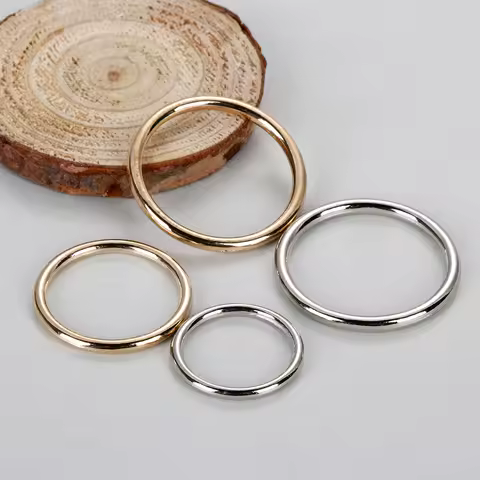 10Pcs/Lot New 15/20/25/30/35mm O Ring Metal Buckle Silver/Gold Bag Parts Sewing Accessory Backpack Webbing Pet Collar DIY Craft