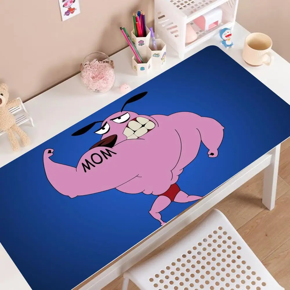 C-COURAGE The C-Cowardly D-Dog Mouse Pad XXL 800x400mm 800x400mm Gaming MousePad Large Mouse pad Gamer Mause Carpet PC Desk Mat