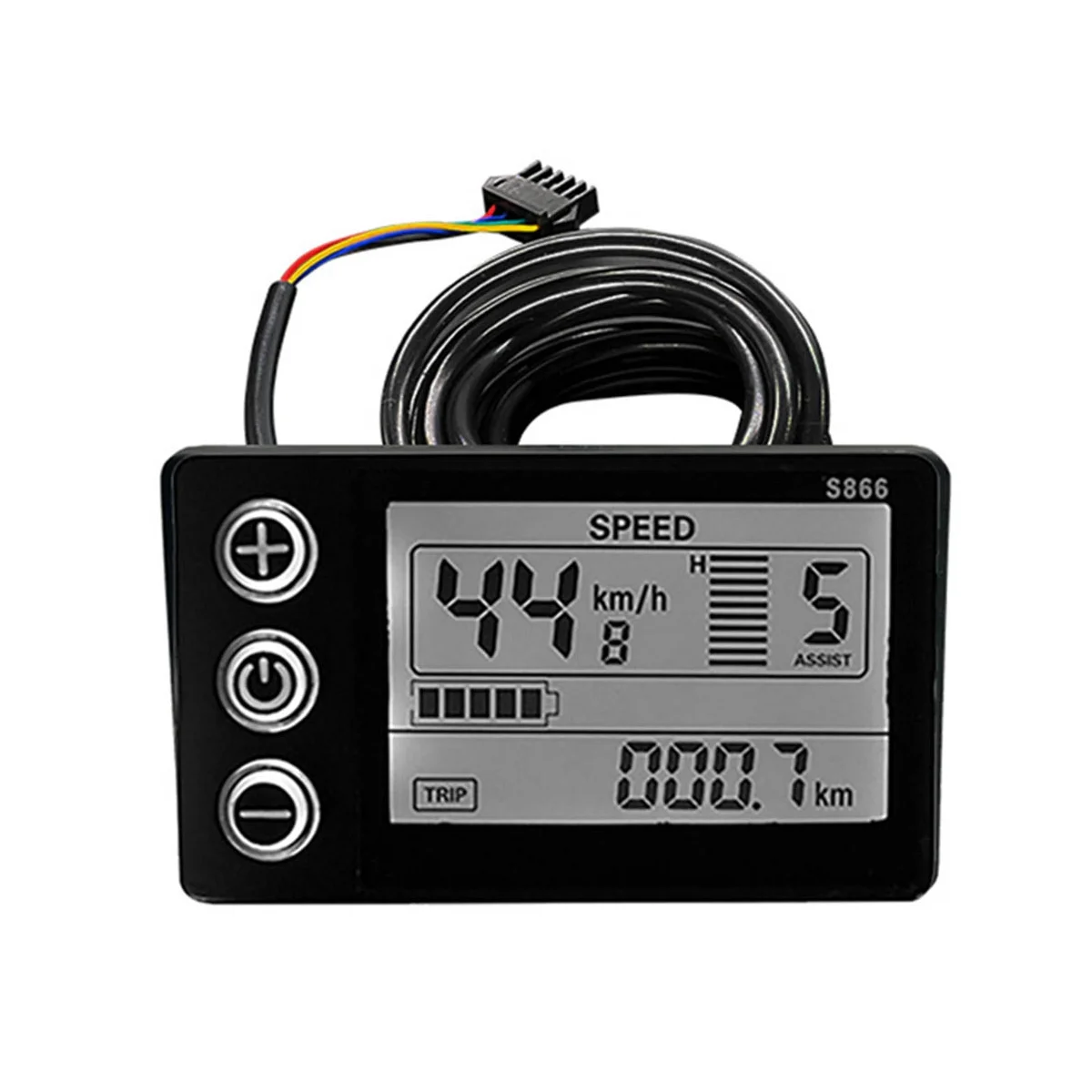 Electric Bicycle 24V 36V 48V 30A 3 Model Sinewave Controller S866 LCD Display for 350W 500W 750W 1000W Ebike