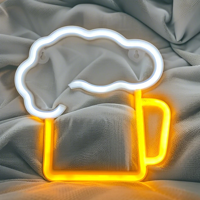 البيرة LED النيون تسجيل بطارية USB بالطاقة مشرق توهج ديكور هدية مثالية للزوج مثالية لشريط حانة المنزل بار رجل الكهف للحزب #2